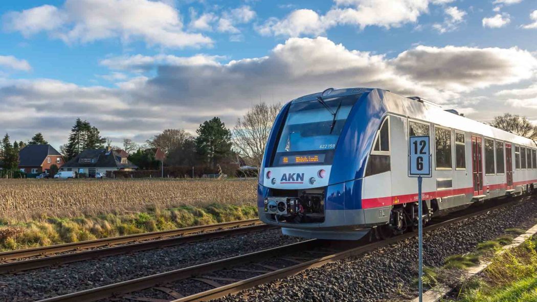 Triebwagen der AKN in Bönningstedt