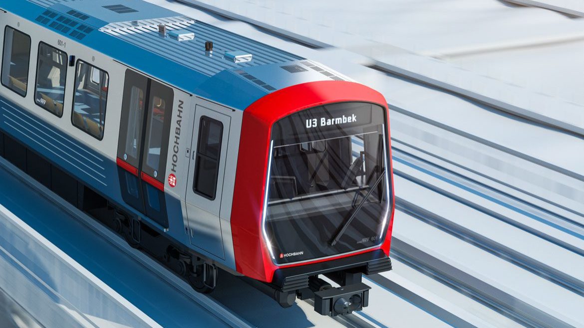 Visualisierung: So soll die neue U-Bahn-Generation in Hamburg vom Typ DT6 aussehen.