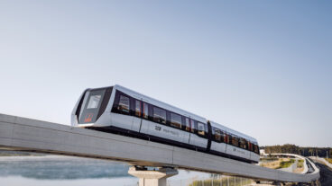 So könnte die geplante Magnetschwebebahn des bayerischen Herstellers Max Bögl in Hamburg aussehen.