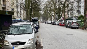 Parken in Hamburger Wohnstraße