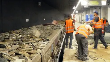 Symbolbild: Bauarbeiten im Hamburger S-Bahn-Citytunnel (Altona)