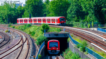 S-Bahnen am Hamburger Hauptbahnhof