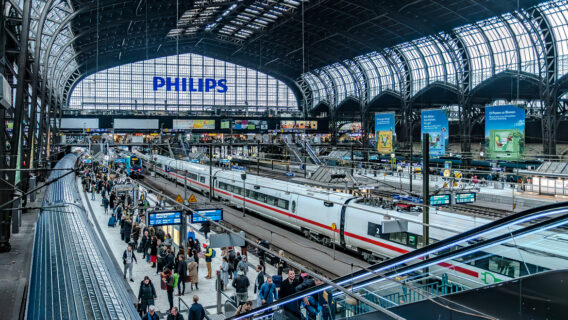 Der Hamburger Hauptbahnhof - der meistgenutzte Bahnhof Deutschlands.